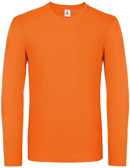 B&C BE INSPIRED Men´s T-Shirt #E150 Long Sleeve Orange