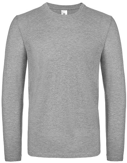 B&C BE INSPIRED Men´s T-Shirt #E150 Long Sleeve Sport Grey (Heather)