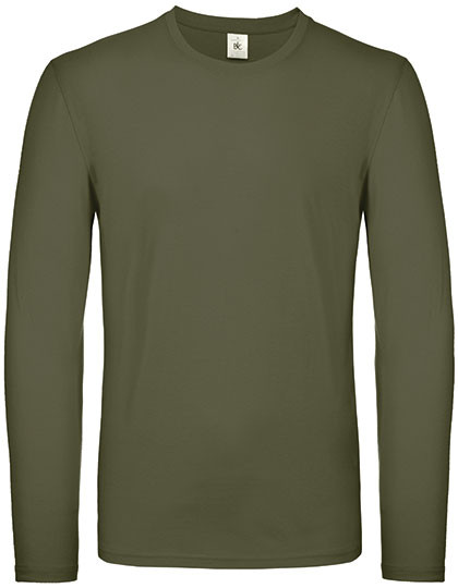 B&C BE INSPIRED Men´s T-Shirt #E150 Long Sleeve Urban Khaki