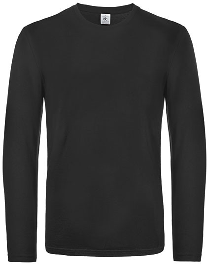 B&C BE INSPIRED Men´s T-Shirt #E190 Long Sleeve Black