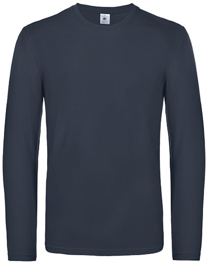 B&C BE INSPIRED Men´s T-Shirt #E190 Long Sleeve Navy
