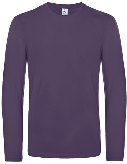 B&C BE INSPIRED Men´s T-Shirt #E190 Long Sleeve Urban Purple