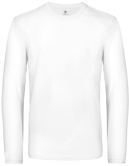 B&C BE INSPIRED Men´s T-Shirt #E190 Long Sleeve White