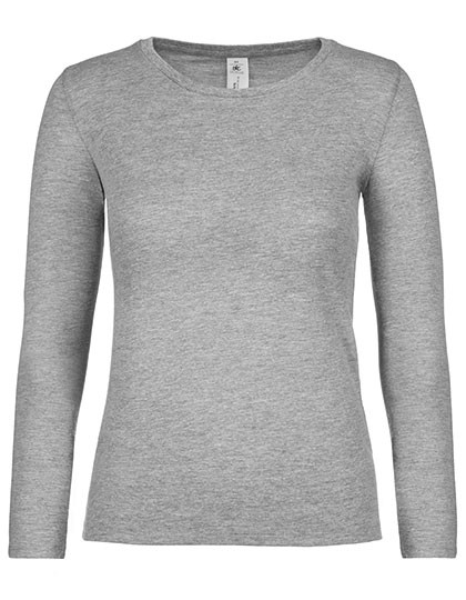 B&C BE INSPIRED Women´s T-Shirt #E150 Long Sleeve Sport Grey (Heather)