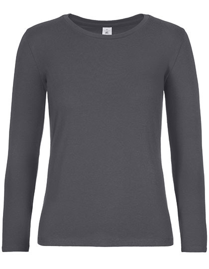 B&C BE INSPIRED Women´s T-Shirt #E190 Long Sleeve Dark Grey (Solid)