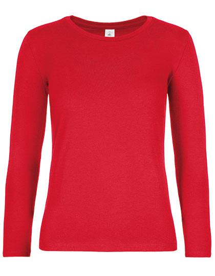 B&C BE INSPIRED Women´s T-Shirt #E190 Long Sleeve Red