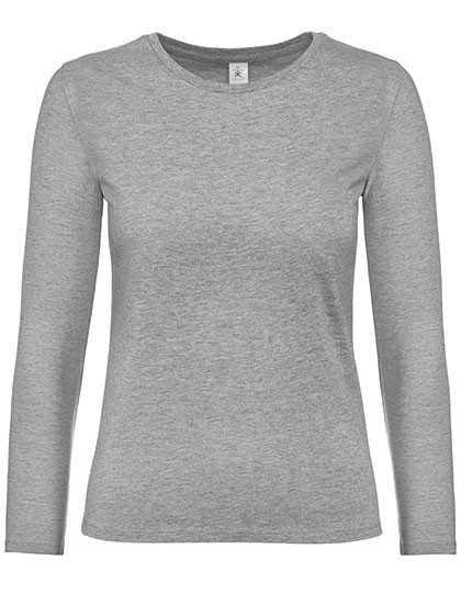 B&C BE INSPIRED Women´s T-Shirt #E190 Long Sleeve Sport Grey (Heather)