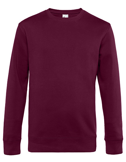 B&C BE INSPIRED KING Crew Neck Sweat_° Dark Cherry
