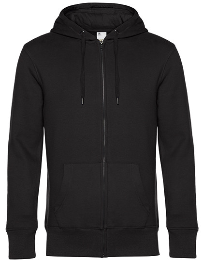 B&C BE INSPIRED KING Zipped Hood Jacket_° Black Pure