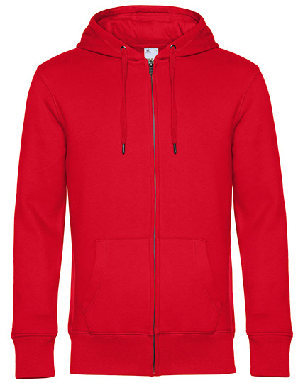 B&C BE INSPIRED KING Zipped Hood Jacket_° Red