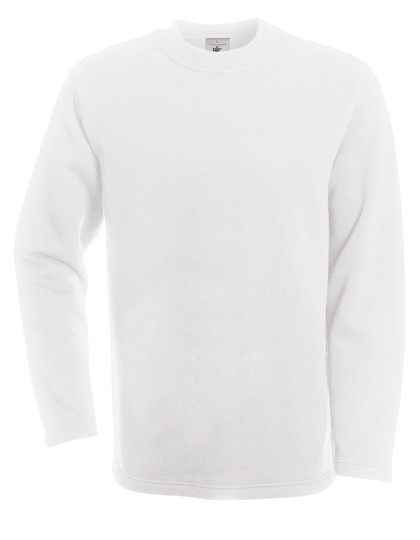B&C BE INSPIRED Open Hem Sweat White