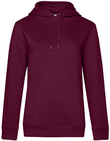 B&C BE INSPIRED QUEEN Hooded Sweat_° Dark Cherry