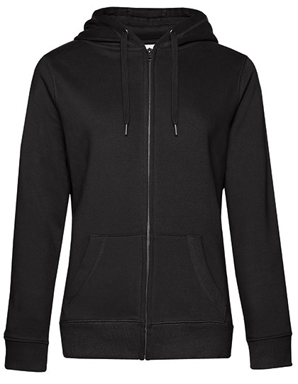 B&C BE INSPIRED QUEEN Zipped Hood Jacket_° Black Pure