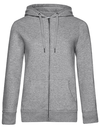 B&C BE INSPIRED QUEEN Zipped Hood Jacket_° Heather Grey
