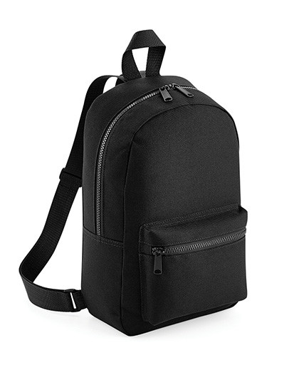 BagBase Mini Essential Fashion Backpack Black