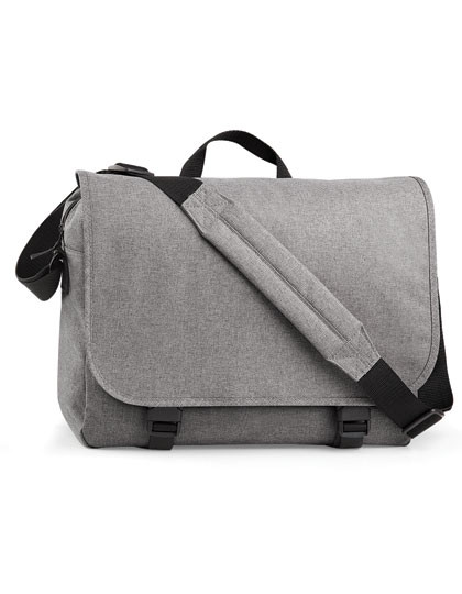 BagBase Two-Tone Digital Messenger Grey Marl