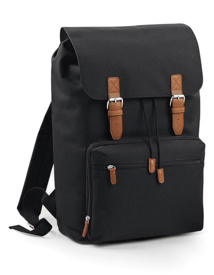 BagBase Vintage Laptop Backpack Black