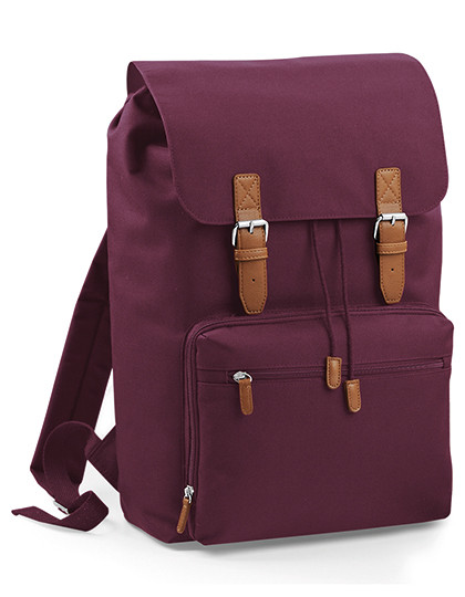 BagBase Vintage Laptop Backpack Burgundy