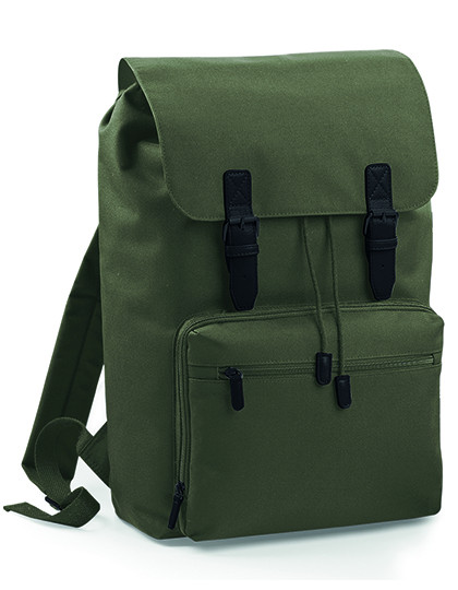 BagBase Vintage Laptop Backpack Olive Green