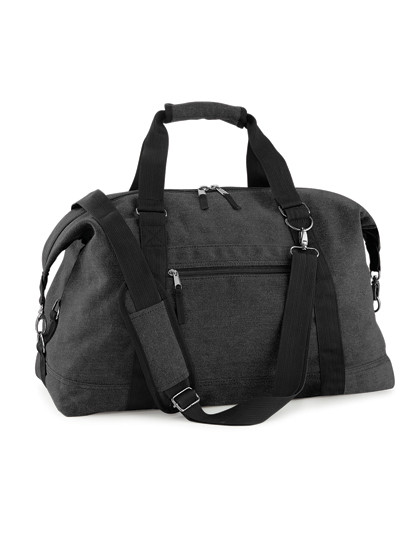 BagBase Vintage Canvas Weekender Vintage Black