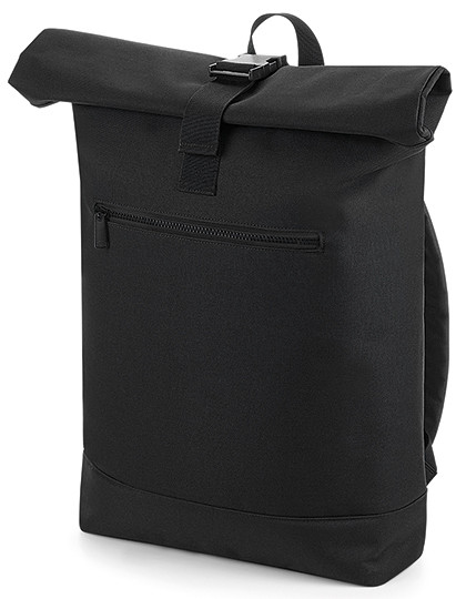 BagBase Roll-Top Backpack Black