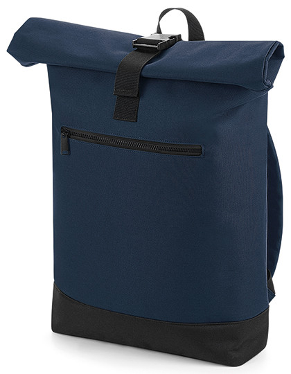 BagBase Roll-Top Backpack French Navy