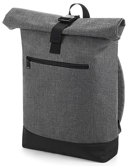 BagBase Roll-Top Backpack Grey Marl