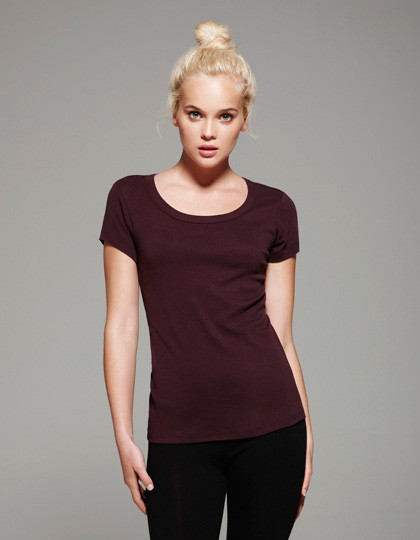 Bella Short Sleeve Scoop Neck T-Shirt Pink