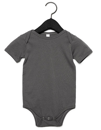 Bella Baby Jersey Short Sleeve Onesie Asphalt (Solid)