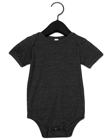Bella Baby Jersey Short Sleeve Onesie Dark Grey Heather