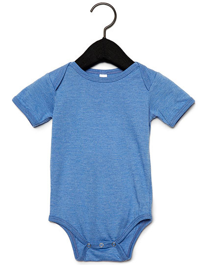 Bella Baby Jersey Short Sleeve Onesie Heather Columbia Blue