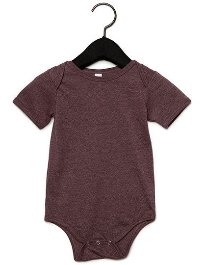Bella Baby Jersey Short Sleeve Onesie Heather Maroon