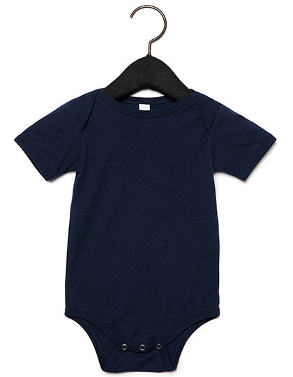 Bella Baby Jersey Short Sleeve Onesie Navy