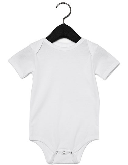 Bella Baby Jersey Short Sleeve Onesie White
