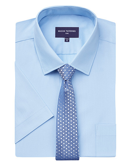 Brook Taverner Vesta Short Sleeve Shirt Blue