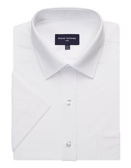 Brook Taverner Vesta Short Sleeve Shirt White