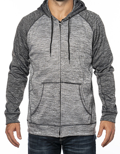 Burnside Performance Raglan Hoodie Heather Grey