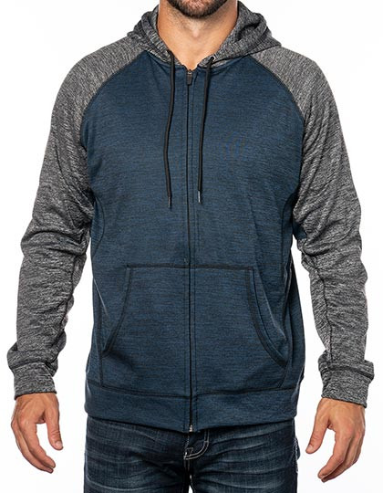 Burnside Performance Raglan Hoodie Heather Navy