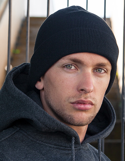 Build Your Brand Heavy Knit Beanie