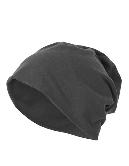Build Your Brand Jersey Beanie Mid Grey