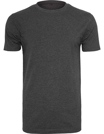 Build Your Brand T-Shirt Round Neck Charcoal (Heather)