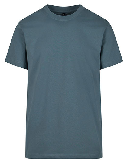 Build Your Brand T-Shirt Round Neck Dusty Blue
