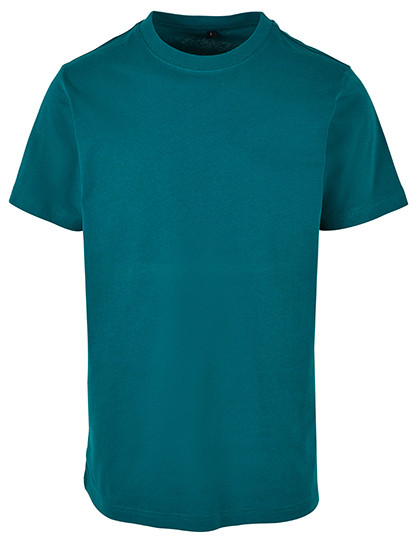 Build Your Brand T-Shirt Round Neck Retro Green