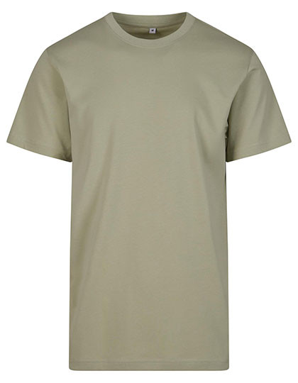 Build Your Brand T-Shirt Round Neck Soft Salvia