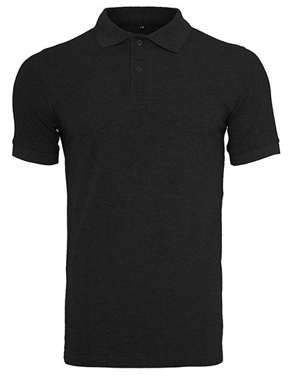 Build Your Brand Polo Piqué Shirt Black