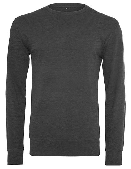Build Your Brand Light Crew Sweatshirt Charcoal (Heather)