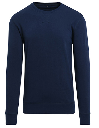 Build Your Brand Light Crew Sweatshirt Light Navy