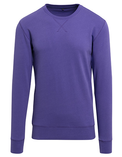 Build Your Brand Light Crew Sweatshirt Ultraviolett