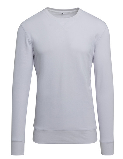 Build Your Brand Light Crew Sweatshirt White