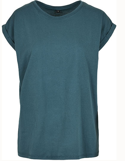 Build Your Brand Ladies´ Extended Shoulder Tee Teal